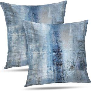 Art Throw Pillow Cover. Abstract Art Gallery Modern Decorative Cushion Cover for Bedroom Sofa Living Room