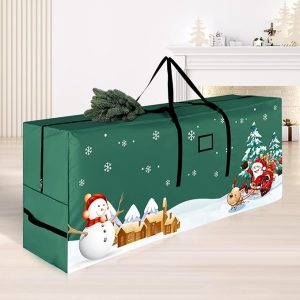 Christmas Tree Storage Bag. Storage Bag Fits Up 9 Ft Tall Artificial Trees. Beautiful and Durable 600D Oxford Xmas Tree Storage Bag