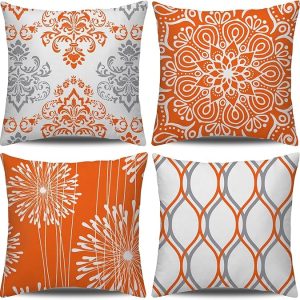 Decorative Throw Pillow Covers. Modern Simple Square Pillow Case Cushion Cover for Sofa Couch Farmhouse Outdoor Living Room