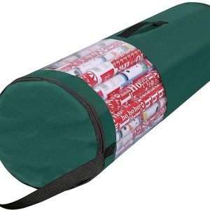 Wrapping Paper Storage Bag | Wrapping Paper Organizer Under Bed for Storing Multiple Rolls of Gift Wrap. 42 Length Container Constructed of Durable 600D Oxford Material