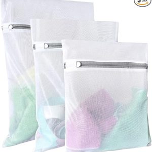 Lingerie Bags for Washing Delicates.Small Fine Mesh Laundry Bags.3Pcs(1 Large.1 Medium.1 Small)