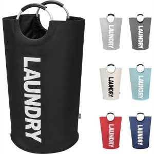 Laundry Basket. Collapsible Laundry Bag. Freestanding Tall Clothes Hamper. Foldable Washing Bin