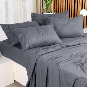 Bed Sheets Set – 4 Piece Bedding – Brushed Microfiber – Shrinkage and Fade Resistant – Easy Care