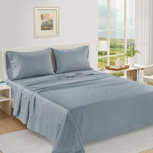 100% Egyptian Cotton Bed Sheets 1000 TC. Soft & Comfy Luxury Hotel like Thick Bedding Sheets & Pillowcase set. Machine Wash naturally cooling Deep Pocket Sheet Set